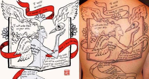 Neil Gaiman Writes Comic For Fan Tattoo