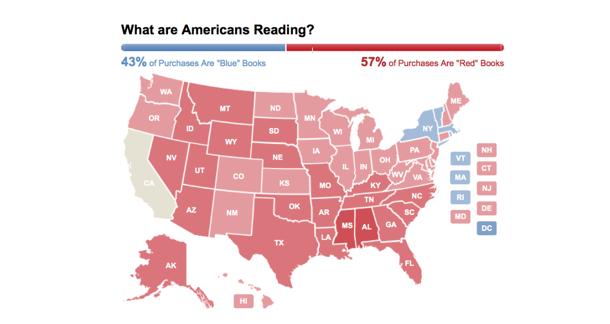 Amazon Creates Heat Map Of Political Book Sales