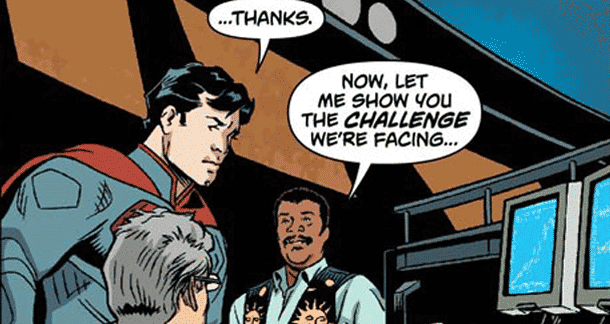 Neil deGrasse Tyson Helps Superman Locate Krypton 
