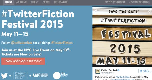 Twitter Fiction Festival Launches Next Week